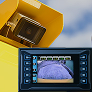 MAEDA Crawler Crane rear view monitor