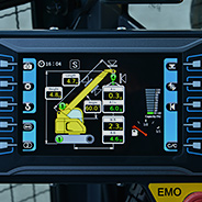 MAEDA Crawler Crane programmable moment limiter / diagnostic display screen