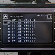 MAEDA Crawler Crane data logger screen