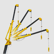 MAEDA Crawler Crane fly jib diagram