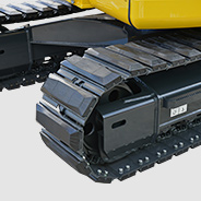 MAEDA Crawler Crane black rubber pads