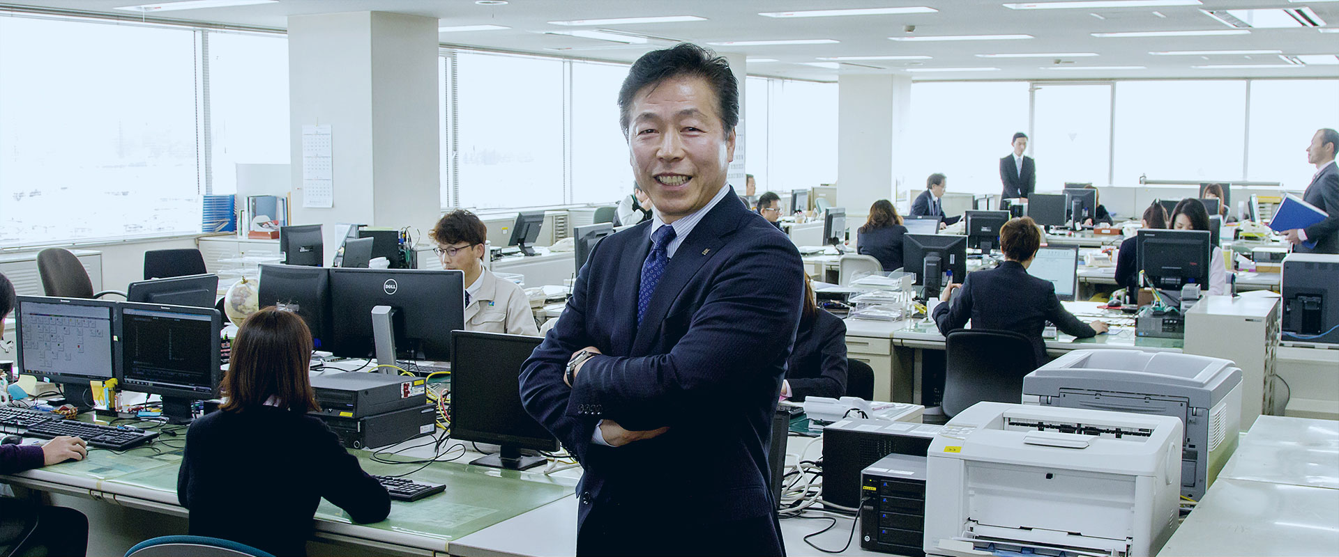 President Masaaki Shioiri of MAEDA Seisakusho Co., Ltd. in MAEDA office Japan